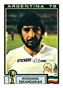 Sticker Andranik Eskandarian - FIFA World Cup Argentina 1978 n. 283 - Panini