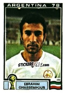 Figurina Ebrahim Ghassempour - FIFA World Cup Argentina 1978 - Panini