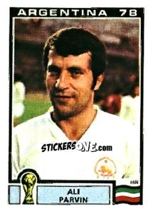 Sticker Ali Parvin - FIFA World Cup Argentina 1978 - Panini