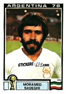 Sticker Mohamed Sadeghi - FIFA World Cup Argentina 1978 - Panini