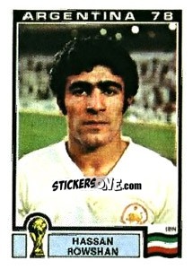 Sticker Hassan Rowshan - FIFA World Cup Argentina 1978 - Panini