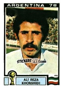 Sticker Ali Reza Khorshidi - FIFA World Cup Argentina 1978 - Panini