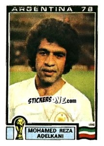 Figurina Mohamed Reza Adelkani - FIFA World Cup Argentina 1978 - Panini