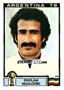 Sticker Gholam Mazloumi - FIFA World Cup Argentina 1978 n. 293 - Panini