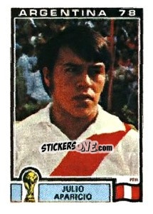 Cromo Julio Aparicio - FIFA World Cup Argentina 1978 n. 306 - Panini