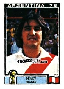 Sticker Percy Rojas - FIFA World Cup Argentina 1978 - Panini