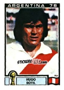 Figurina Hugo Sotil - FIFA World Cup Argentina 1978 - Panini