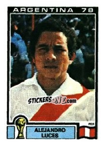 Figurina Alejandro Luces - FIFA World Cup Argentina 1978 - Panini