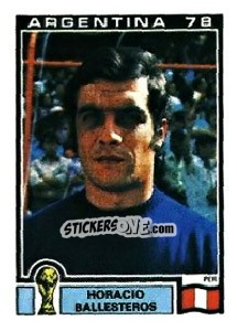 Sticker Horacio Ballesteros - FIFA World Cup Argentina 1978 n. 312 - Panini