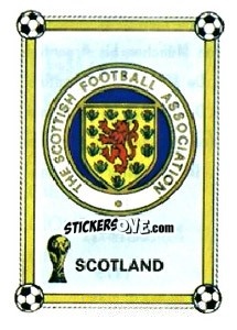 Sticker Scotland Federation - FIFA World Cup Argentina 1978 - Panini