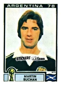 Sticker Martin Buchan - FIFA World Cup Argentina 1978 - Panini