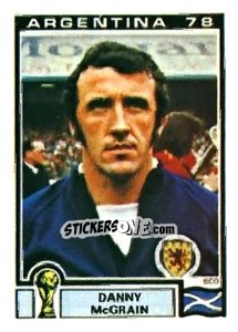 Sticker Danny McGrain - FIFA World Cup Argentina 1978 n. 320 - Panini