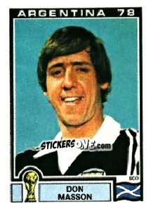 Sticker Don Masson - FIFA World Cup Argentina 1978 n. 322 - Panini