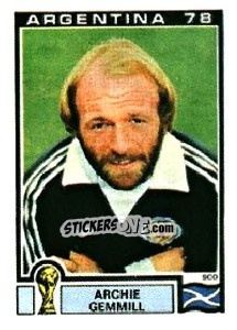 Sticker Archie Gemmill - FIFA World Cup Argentina 1978 n. 323 - Panini
