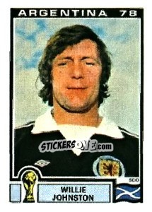 Sticker Willie Johnston - FIFA World Cup Argentina 1978 n. 329 - Panini