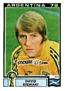 Cromo David Stewart - FIFA World Cup Argentina 1978 - Panini