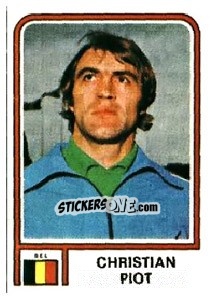 Sticker Christian Piot - FIFA World Cup Argentina 1978 - Panini