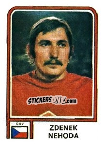 Sticker Zdenek Nehoda - FIFA World Cup Argentina 1978 - Panini