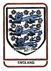 Sticker England Federation - FIFA World Cup Argentina 1978 - Panini
