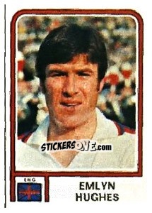 Sticker Emlyn Hughes - FIFA World Cup Argentina 1978 - Panini