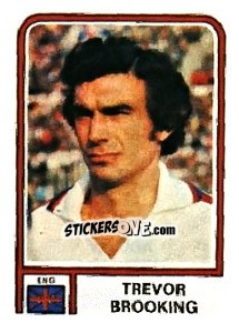 Sticker Trevor Brooking - FIFA World Cup Argentina 1978 - Panini