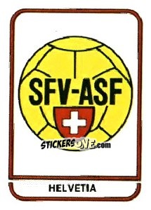 Cromo Switzerland Federation - FIFA World Cup Argentina 1978 - Panini