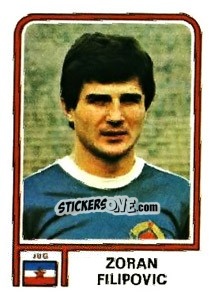 Sticker Zoran Filipovic - FIFA World Cup Argentina 1978 - Panini