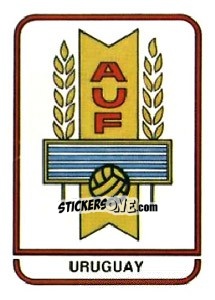 Sticker Uruguay Federation - FIFA World Cup Argentina 1978 - Panini
