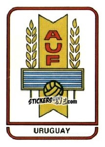 Sticker Uruguay Federation - FIFA World Cup Argentina 1978 n. 391 - Panini