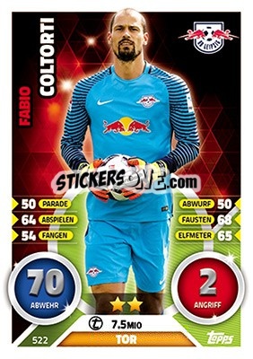 Sticker Fabio Coltorti - German Fussball Bundesliga 2016-2017. Match Attax Extra - Topps