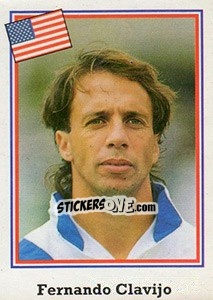 Sticker Fernando Clavijo - Mundial De Futbol USA 94 - Navarrete
