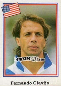 Sticker Fernando Clavijo - Mundial De Futbol USA 94 n. 14 - Navarrete