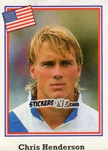 Cromo Chris Henderson - Mundial De Futbol USA 94 - Navarrete