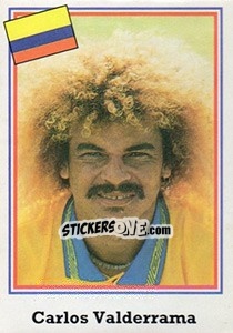 Sticker Carlos Valderrama - Mundial De Futbol USA 94 - Navarrete