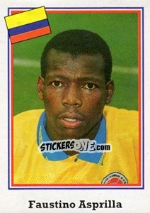 Sticker Faustino Asprilla - Mundial De Futbol USA 94 - Navarrete