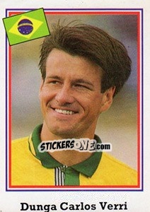 Sticker Dunga Carlos Verri - Mundial De Futbol USA 94 - Navarrete