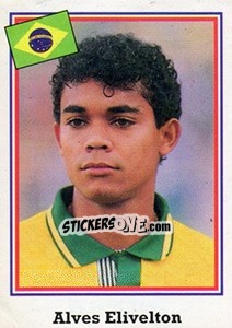 Sticker Alves Elivelton - Mundial De Futbol USA 94 - Navarrete