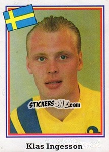 Sticker Klas Ingesson - Mundial De Futbol USA 94 - Navarrete