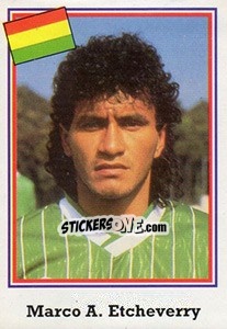 Sticker Marco A. Etcheverry - Mundial De Futbol USA 94 - Navarrete