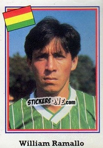Sticker William Ramallo - Mundial De Futbol USA 94 n. 182 - Navarrete