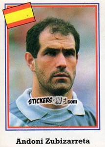 Sticker Andoni Zubizarreta - Mundial De Futbol USA 94 - Navarrete