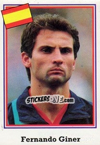 Sticker Fernando Giner - Mundial De Futbol USA 94 - Navarrete