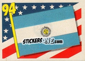 Sticker Bandera - Mundial De Futbol USA 94 n. 214 - Navarrete