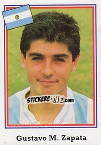 Sticker Gustavo M. Zapata - Mundial De Futbol USA 94 - Navarrete