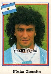 Cromo Néstor Gorosito - Mundial De Futbol USA 94 n. 228 - Navarrete
