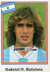 Sticker Gabriel O. Batistuta - Mundial De Futbol USA 94 n. 234 - Navarrete
