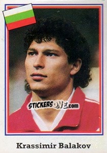 Sticker Krassimir Balakov - Mundial De Futbol USA 94 - Navarrete