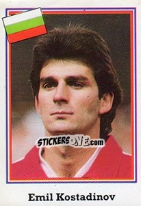 Sticker Emil Kostadinov - Mundial De Futbol USA 94 - Navarrete