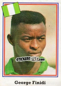 Sticker George Finidi - Mundial De Futbol USA 94 n. 276 - Navarrete