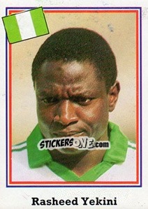 Sticker Rasheed Yekini - Mundial De Futbol USA 94 n. 278 - Navarrete